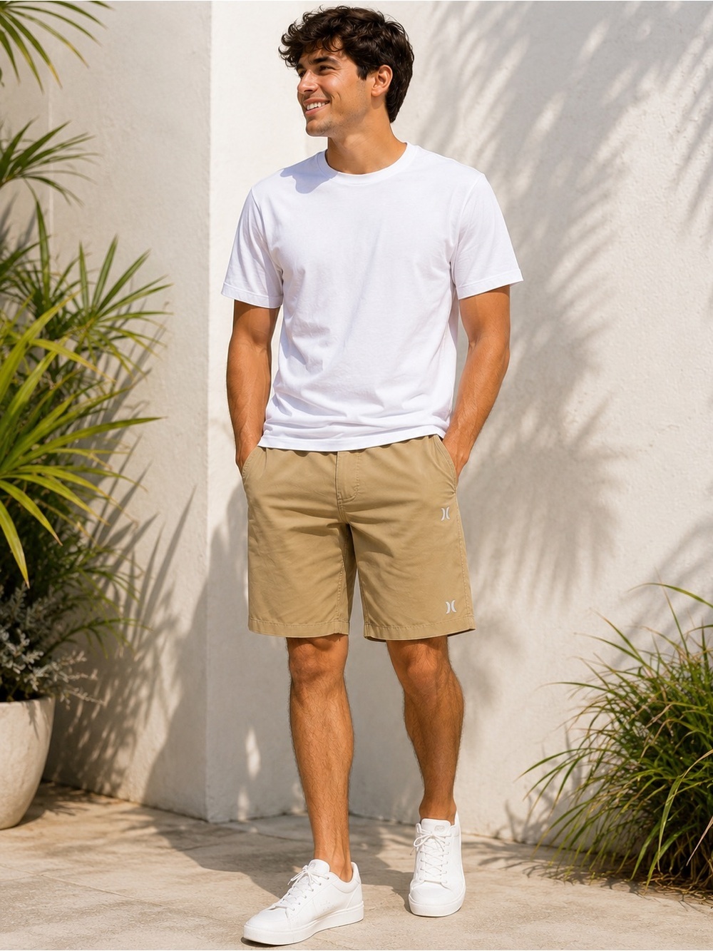 NWT Hurley Hybrid Walkshort Khaki Men’s Size 38 4-Way Stretch Quick Dry
